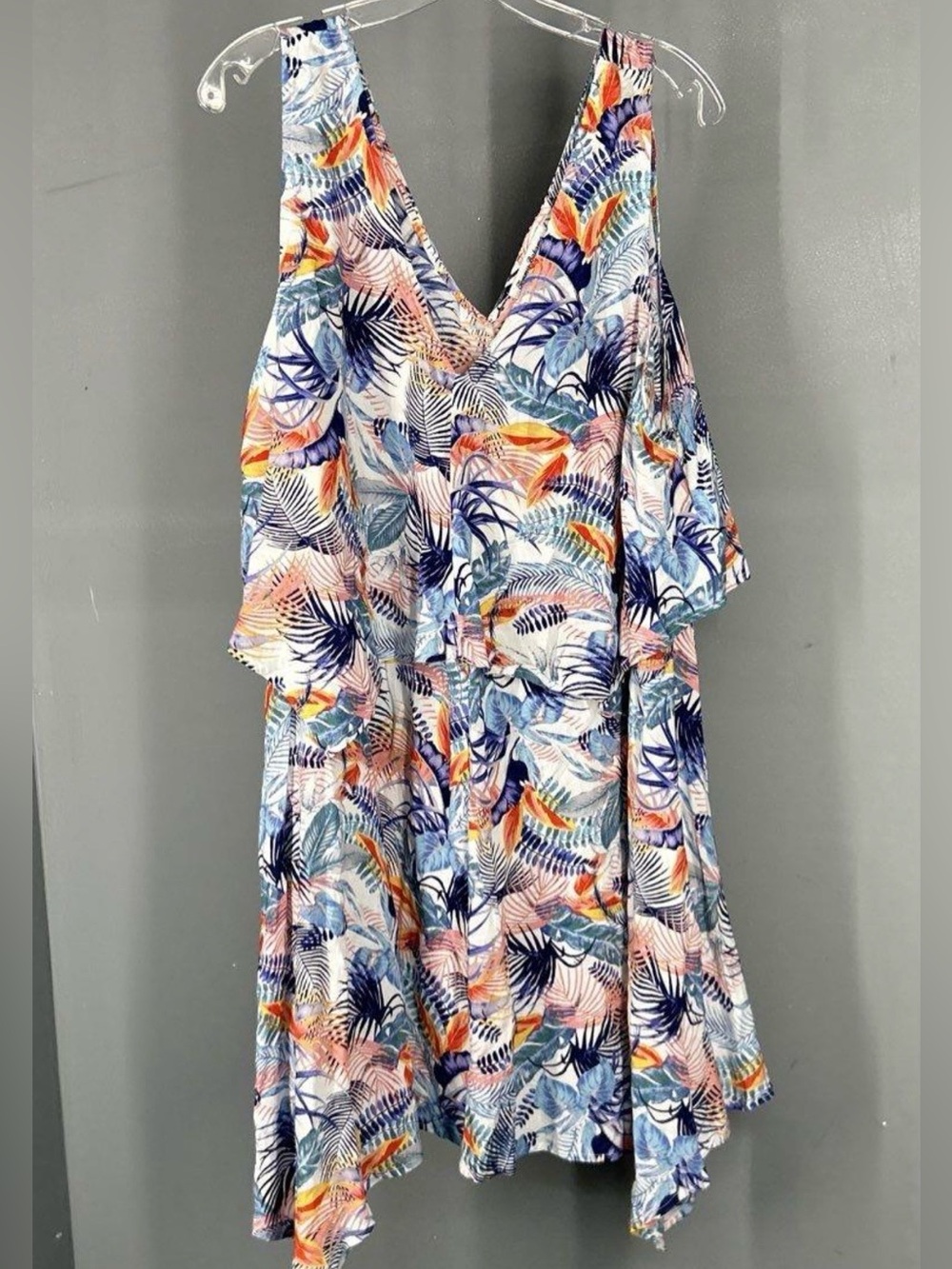 Tommy Bahama Multicolor Tropical Leaf Mini Dress